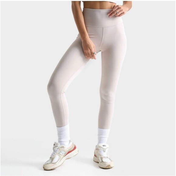 NB New Balance Women High Rise Tight Medium Soft Pink Leggings Activewear Gym - Picture 1 of 7